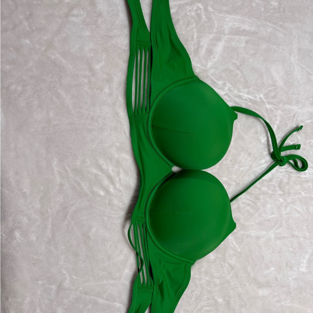 PINK Victoria's Secret Green Bodysuit One Piece